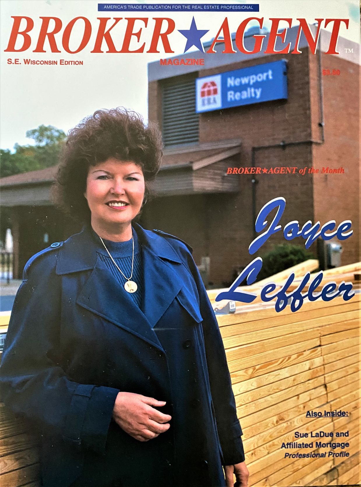 Broker-Agent of the Month Joyce Leffler on the cover of Broker-Agent Magazine